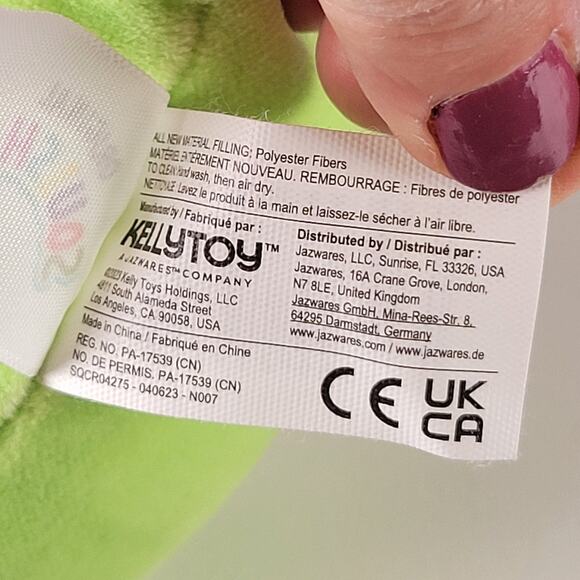 Squishmallows Mipsy Plush 5" Green With Fuzzy Belly 2023 Kellytoy Jazwares - Picture 5 of 13